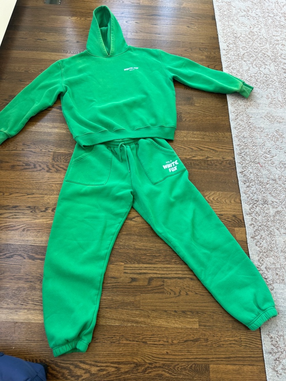 White Fox Green Hoodie & Sweatshirt